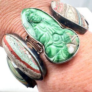 Starborn Womens Bracelet Rainbow Calsilica Asian Princess Sterling Silver